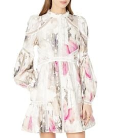 Ted Baker Fleurz Linen Mini Dress com at Zappos