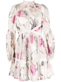 Ted Baker Fleurz Linen Minidress - at Farfetch