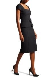 Ted Baker Fleuurr Square Neck Belted Sheath Dress at Nordstrom