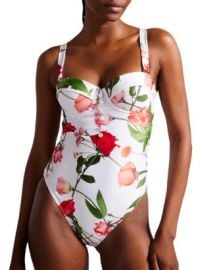Ted Baker Floral Cupped One Piece Swimsuit Bloomingdales at Bloomingdales