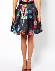 Ted Baker Full Skirt in All Over Floral Print at Asos