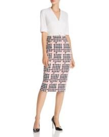 Ted Baker Harlla Houndstooth Combo Bodycon Dress - 100 Exclusive Bloomingdales at Bloomingdales