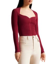 Ted Baker Helenh Sweetheart Neck Knit Top Bloomingdales at Bloomingdales