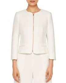 Ted Baker Ila Scallop-Detail Zip Jacket at Bloomingdales