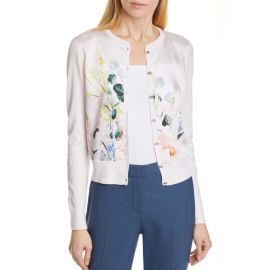 Ted Baker Impressionist Flowers Cardigan at Nordstrom