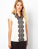 Ted Baker Lace panel top at Asos