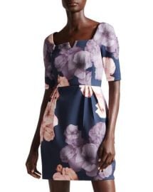 Ted Baker Lawana Elbow Sleeve Tulip Dress Bloomingdales at Bloomingdales