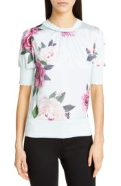 Ted Baker Leesai Magnificent Mix Media Sweater at Nordstrom