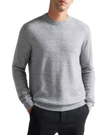 Ted Baker Lentic Textured Crewneck Sweater Bloomingdales at Bloomingdales