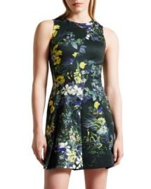 Ted Baker Lexiya Floral Print Skater Dress Bloomingdales at Bloomingdales