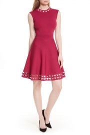 Ted Baker London   Kathryn Cutwork Knit Skater Dress   Nordstrom Rack at Nordstrom Rack