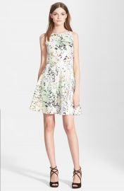 Ted Baker London   x27 Sapira Crystal Droplets  x27  Neoprene Skater Dress   Nordstrom at Nordstrom