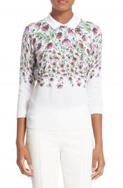 Ted Baker London  Karn  Thistle Print Cotton Sweater at Nordstrom