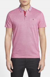 Ted Baker London  Skylaar  Short Sleeve Woven Polo at Nordstrom