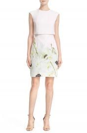 Ted Baker London  Sneha - Pearly Petals  Popover Bodice Sheath Dress at Nordstrom