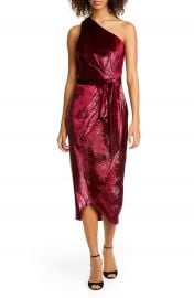 Ted Baker London Abinaa One-Shoulder Drape Midi Dress   Nordstrom at Nordstrom