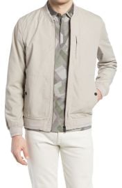 Ted Baker London Bars Canvas Jacket in Stone Size 6 at Nordstrom