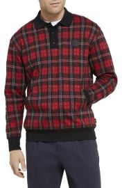 Ted Baker London Bennev Plaid Rugby Polo at Nordstrom