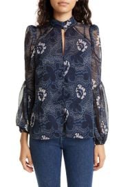 Ted Baker London Bernot Floral Long Sleeve Blouse at Nordstrom