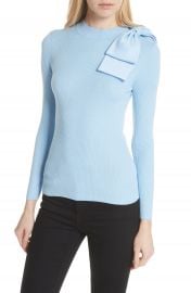 Ted Baker London Bow Detail Ribbed Sweater at Nordstrom