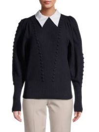 Ted Baker London Contrast-Collar Sweater on SALE at Saks Off 5th