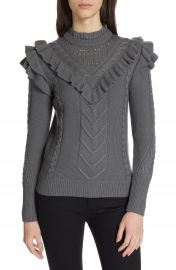 Ted Baker London Denita Ruffle Yoke Sweater at Nordstrom