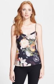 Ted Baker London Floral Print Scallop Trim Camisole at Nordstrom