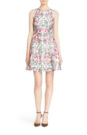 Ted Baker London Gaea Floral Print Fit  Flare Dress at Nordstrom