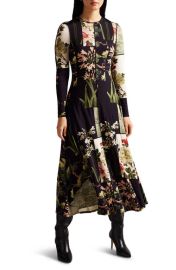 Ted Baker London Gretiaa Print Long Sleeve Maxi Dress at Nordstrom