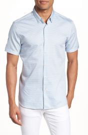 Ted Baker London Gudvu Geo Print Sport Shirt at Nordstrom