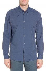 Ted Baker London Holic Trim Fit Geometric Sport Shirt   Nordstrom at Nordstrom