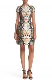 Ted Baker London Imoen Opulent Orient Jacquard Fit   Flare Dress at Nordstrom