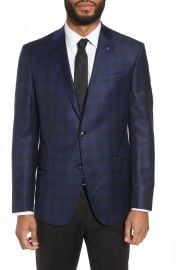 Ted Baker London Jay Trim Fit Plaid Wool Sport Coat at Nordstrom