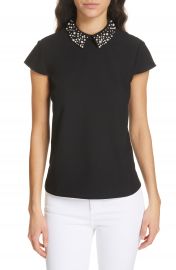 Ted Baker London Jaylen Embellished Collar Top   Nordstrom at Nordstrom