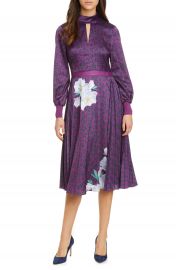 Ted Baker London Jhenni Wilderness Mix Print Long Sleeve Dress   Nordstrom at Nordstrom