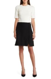 Ted Baker London Katyyd Mixed Media Dress at Nordstrom