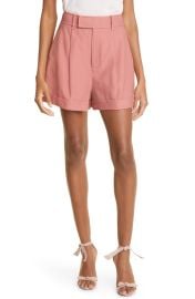 Ted Baker London Kelsyas Pleat Cuffed Shorts in Mid Pink  at Nordstrom