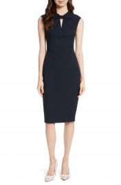 Ted Baker London Kezzia Bow Neck Body-Con Dress at Nordstrom