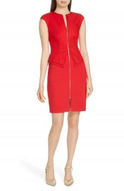 Ted Baker London Kwyli Structured Peplum Body-Con Dress at Nordstrom