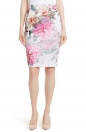 Ted Baker London Melodey Painted Posie Pencil Skirt at Nordstrom