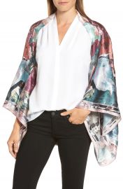 Ted Baker London Mirrored Minerals Silk Cape Scarf at Nordstrom