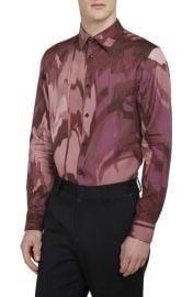 Ted Baker London Mordun Butterfly Print Button-Up Shirt at Nordstrom