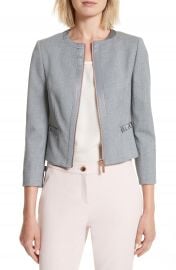 Ted Baker London Nadae Bow Detail Crop Jacket at Nordstrom