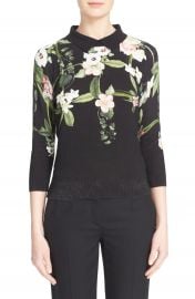 Ted Baker London Nellia Floral Print Cotton Pullover at Nordstrom