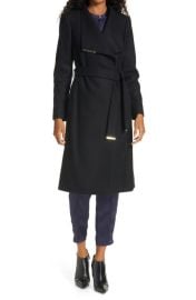 Ted Baker London Rose Wool Cashmere Blend Wrap Coat at Nordstrom