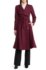 Ted Baker London Roseika Flared Wool Blend Coat at Nordstrom