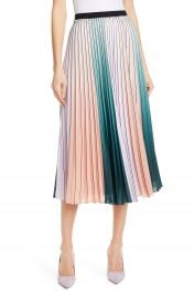 Ted Baker London Selmma Stripe Pleat Midi Skirt   Nordstrom at Nordstrom