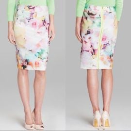 Ted Baker London Skirts Ted Baker Beautiful Amaranth Floral Pencil Skirt Sz 4 12 Poshmark at Poshmark