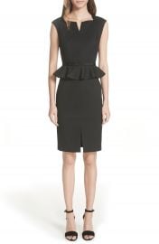 Ted Baker London Ted Working Title Textured Peplum Dress at Nordstrom