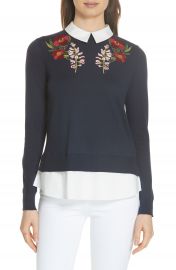 Ted Baker London Toriey Layered Look Sweater   Nordstrom at Nordstrom